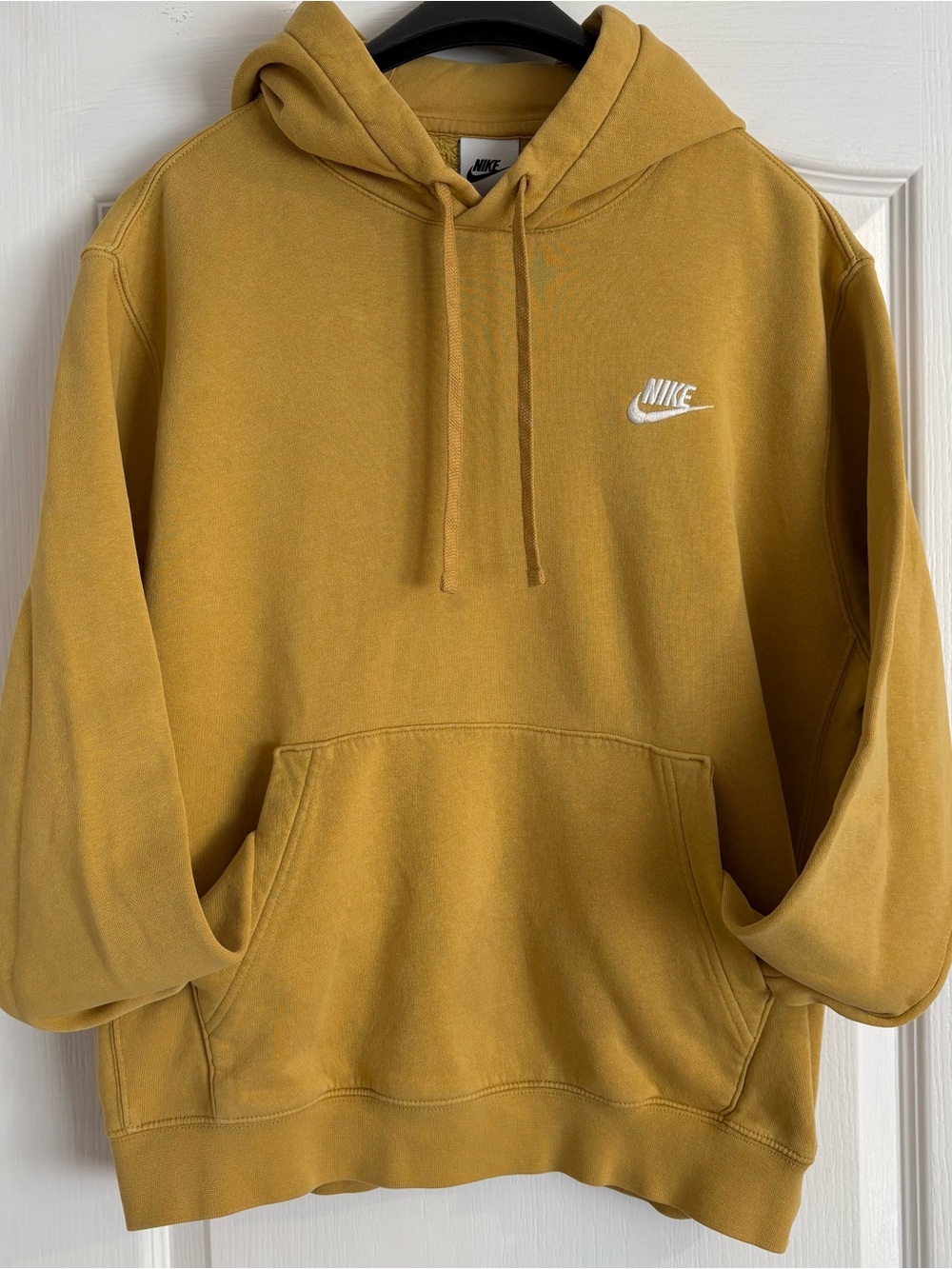 Nike Men’s Mustard Yellow Pullover Hoodie